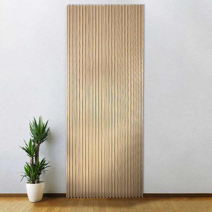 Light Oak Slat Wood Panel - (25 sqft)