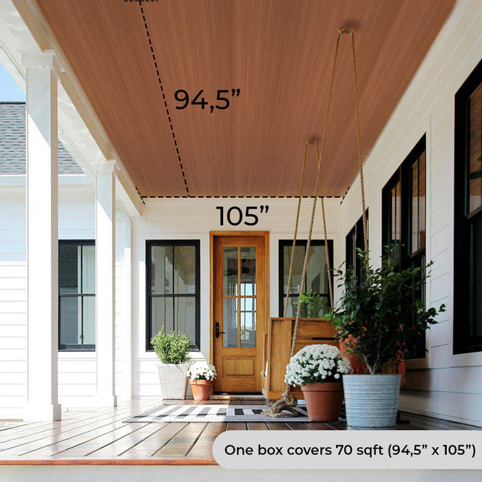 Honey Maple - Striata COLLECTION - Vinyl Ceiling - (70 sqft)