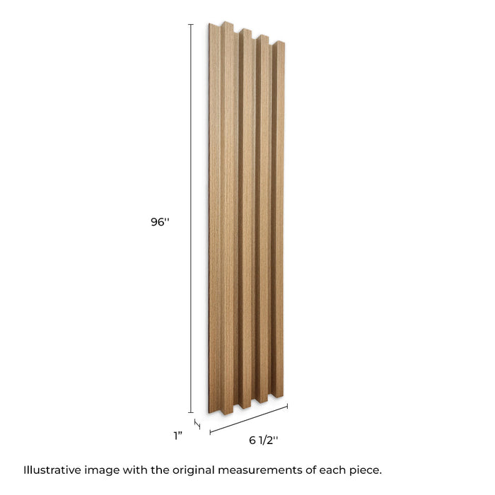 White Oak Slat Wood Panel - (25 sqft)