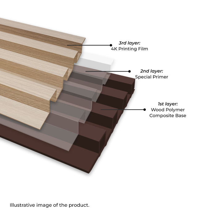 Alpine Oak Slat Wood Panel - (25 sqft)