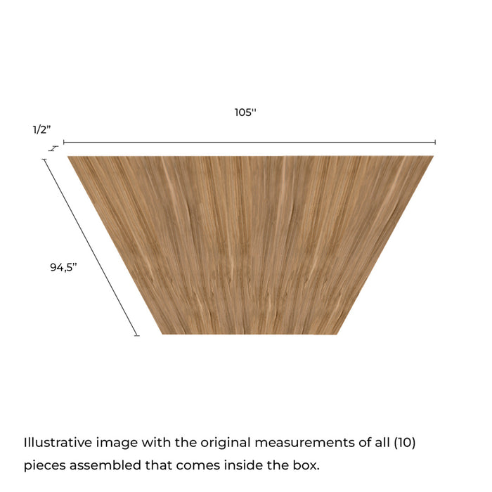 Rosewood Teak - WALL COLLECTION - (70 sqft)