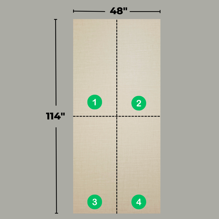 Modular Panel System (4 pieces) - Ice Linen - Linen Collection - (Full Plank) - Shipping