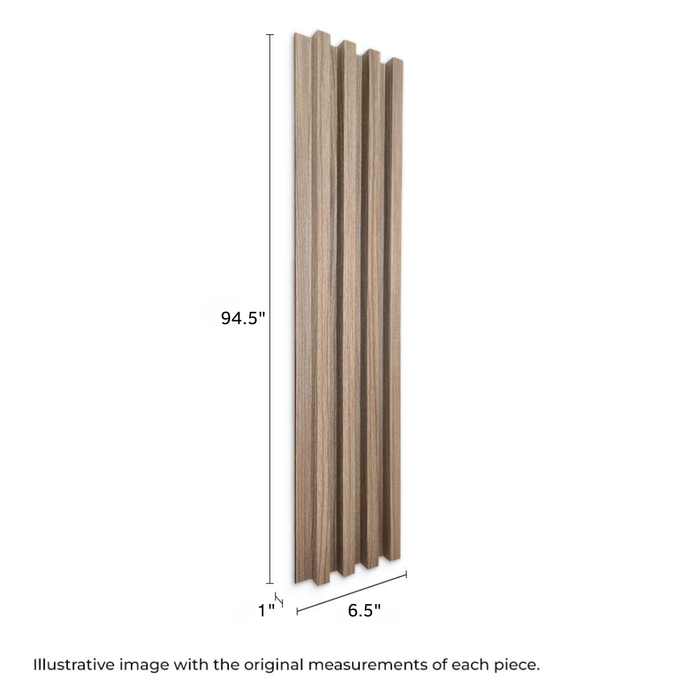 Alpine Oak Slat Wood Panel - (25 sqft)