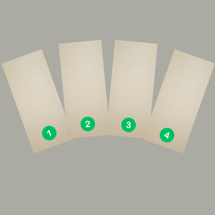 Modular Panel System (4 pieces) - Ice Linen - Linen Collection - (Full Plank) - Shipping