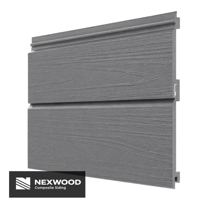 Light Pure Gray - NEXWOOD Composite Siding -  12 Sqft - 141" x 6"
