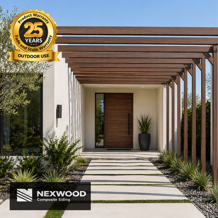 Prime Brown - NEXWOOD Composite Wall Partition -  141" x 3.9" x 1.9" - 2 pieces - Brown