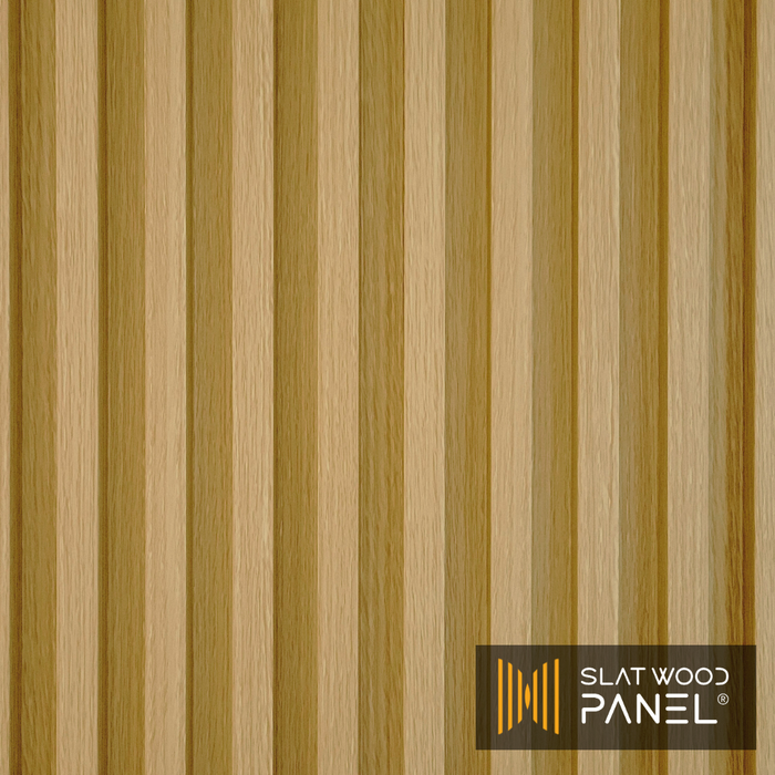 White Oak Slat Wood Panel - (25 sqft)