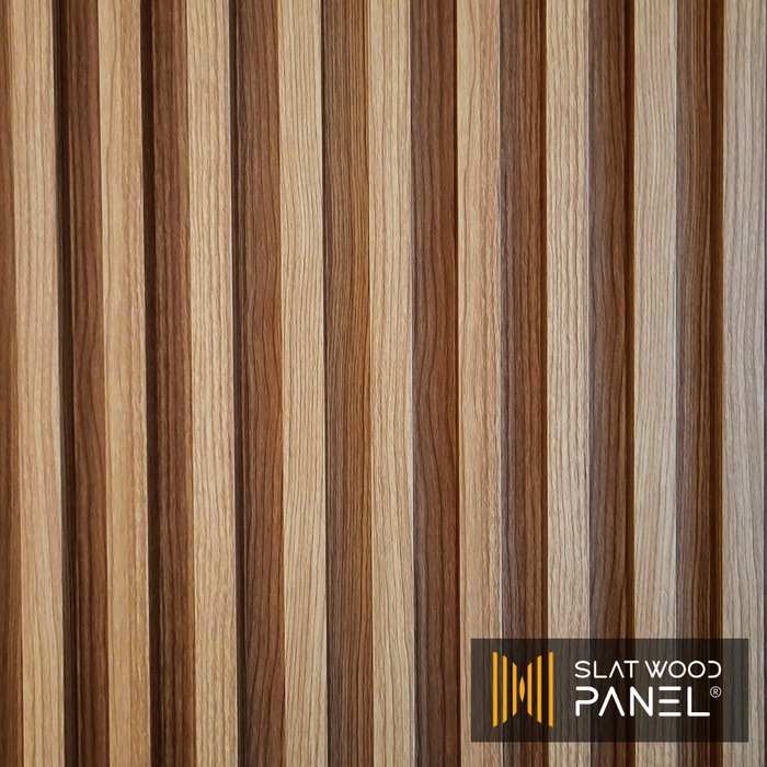 Natural Walnut Slat Wood Panel - (25 sqft)