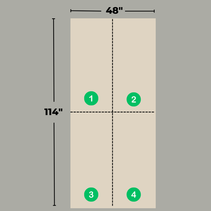 Modular Panel System (4 pieces) - Light Beige - Solid Collection - Shipping