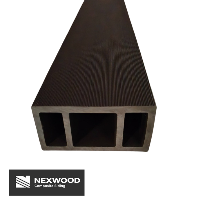 Prime Brown - NEXWOOD Composite Wall Partition -  141" x 3.9" x 1.9" - 2 pieces - Brown