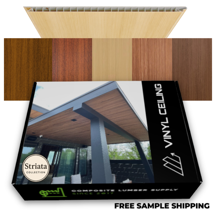 Sample Box Vinyl Ceiling - STRIATA COLLECTION - Refundable (1st purchase)