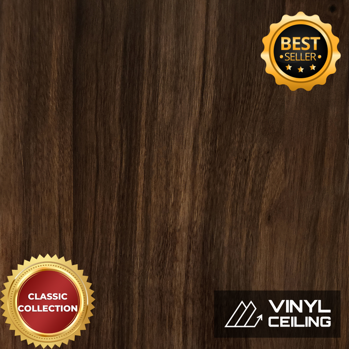 Brazilian Ipe Glossy - CLASSIC COLLECTION - Vinyl Ceiling - (70 sqft)