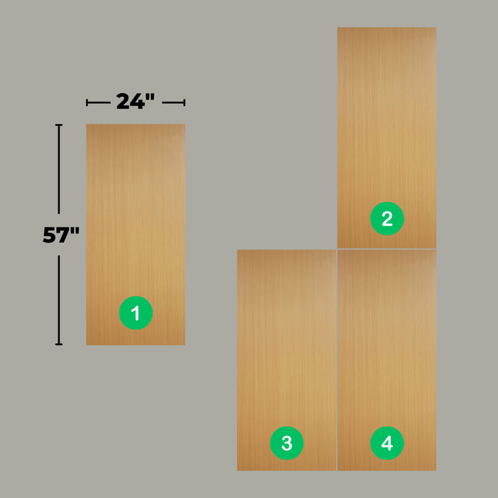 Modular Panel System (4 pieces) - Citrus Tree - Wood Collection - Shipping