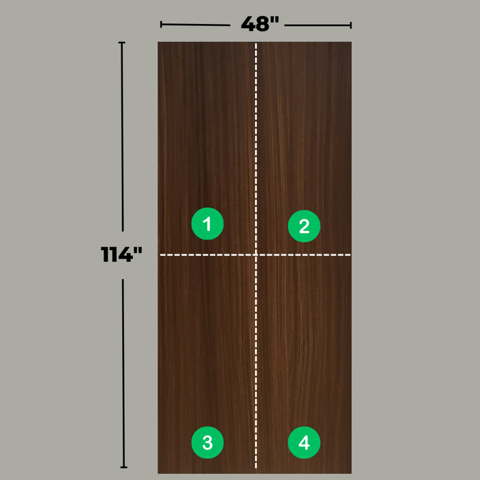 Modular Panel System (4 pieces) - Cedar OAK - Wood Collection - Shipping
