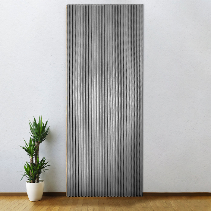 Dark Gray Slat Wood Panel - (25 sqft)