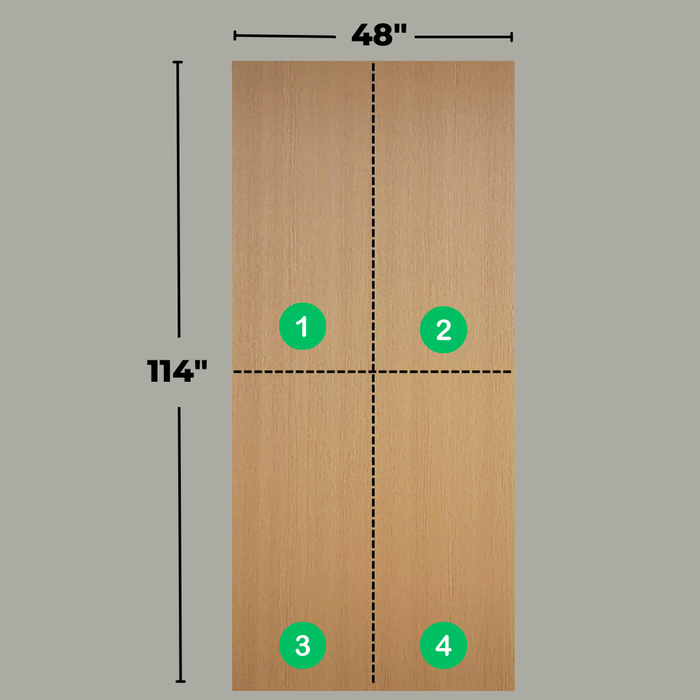 Modular Panel System (4 pieces) - Sweet Walnut - Wood Collection - Shipping