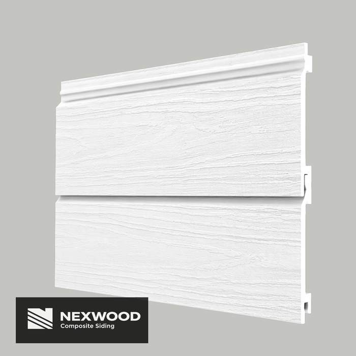 Artic White - NEXWOOD Composite Siding -  12 Sqft - 141" x 6"
