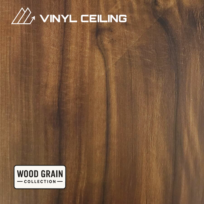 Rustic Tobacco - WOOD GRAIN COLLECTION - Vinyl Ceiling - (70 sqft)