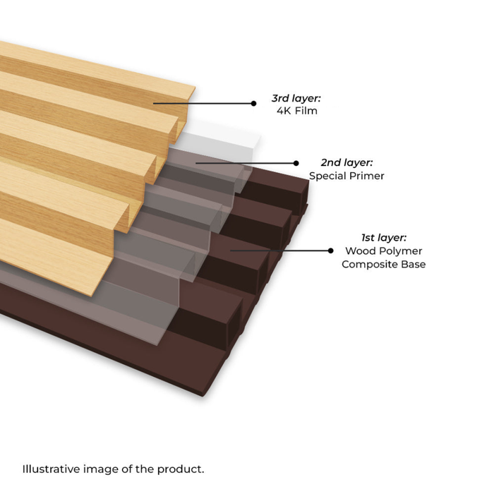 Alpine Oak Slat Wood Panel - (25 sqft)