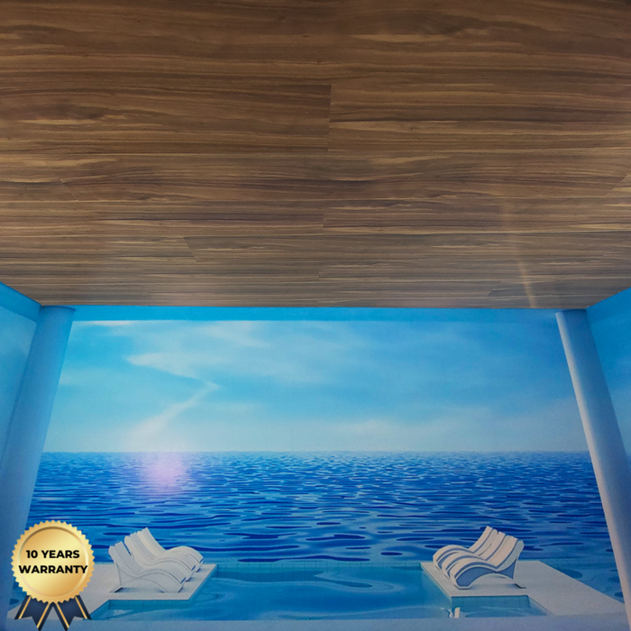 Brazilian Ipe Glossy Vinyl Ceiling - (70 sqft)