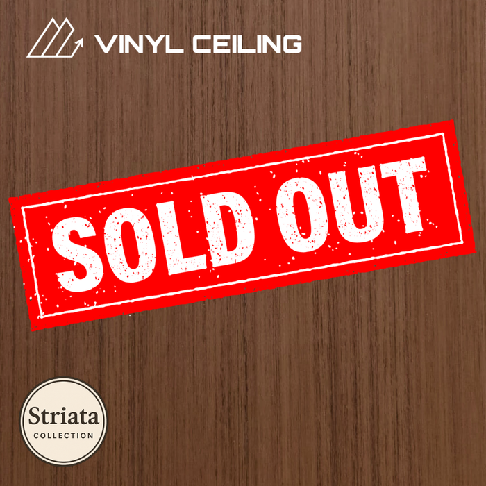 Cinnamon Coffee - Striata COLLECTION - Vinyl Ceiling - (70 sqft)