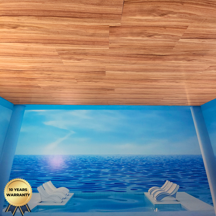 Golden Oak  Glossy Vinyl Ceiling - (70 sqft)