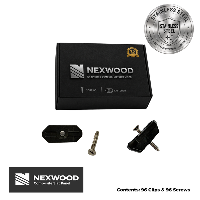 NEXWOOD Hidden Deck Fastener Set - Approx 50 Sqft