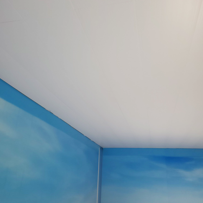 Flat Pure White Vinyl Ceiling - (70 sqft)