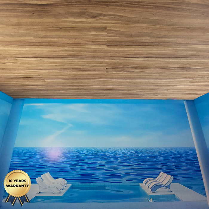 Natural Cypress Vinyl Ceiling - (70 sqft)