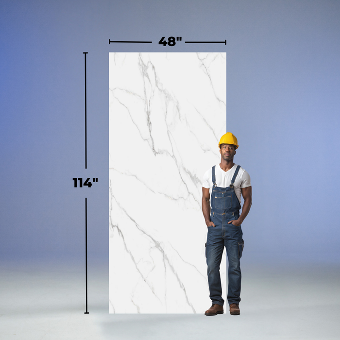 Koover - White Calcatta - Marble Series - (1 plank - 38 sqft)