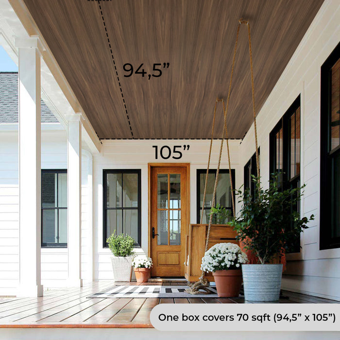 American Chestnut Vinyl Ceiling - (70 sqft) - Arrive January 15th