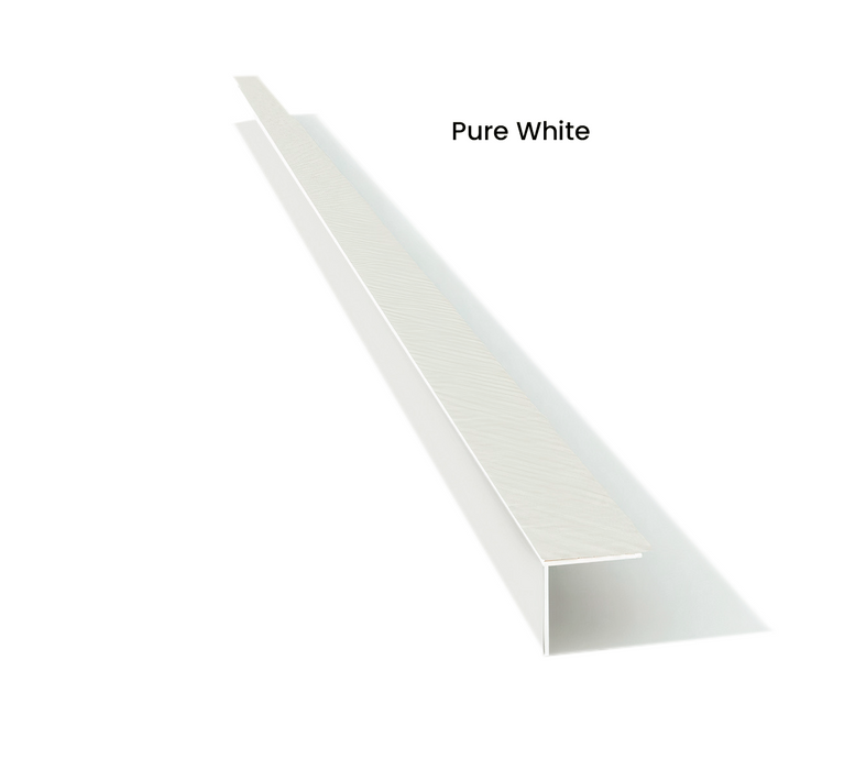 Trim Edge J-SHAPE Vinyl Ceiling (8ft L)  (Pack of 4 units)